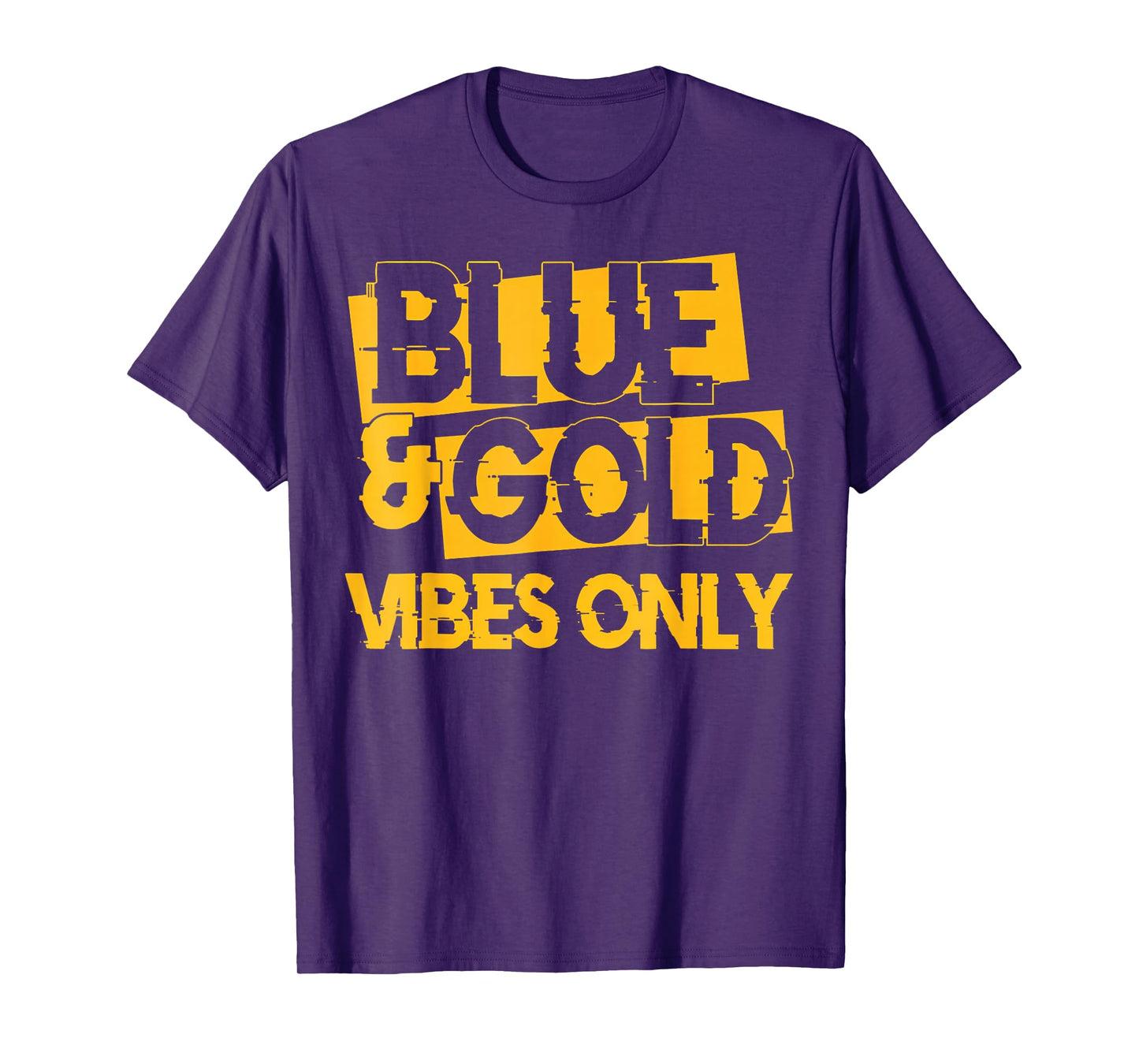 Blue and Gold Game Day Group for High School Football T-Shirt