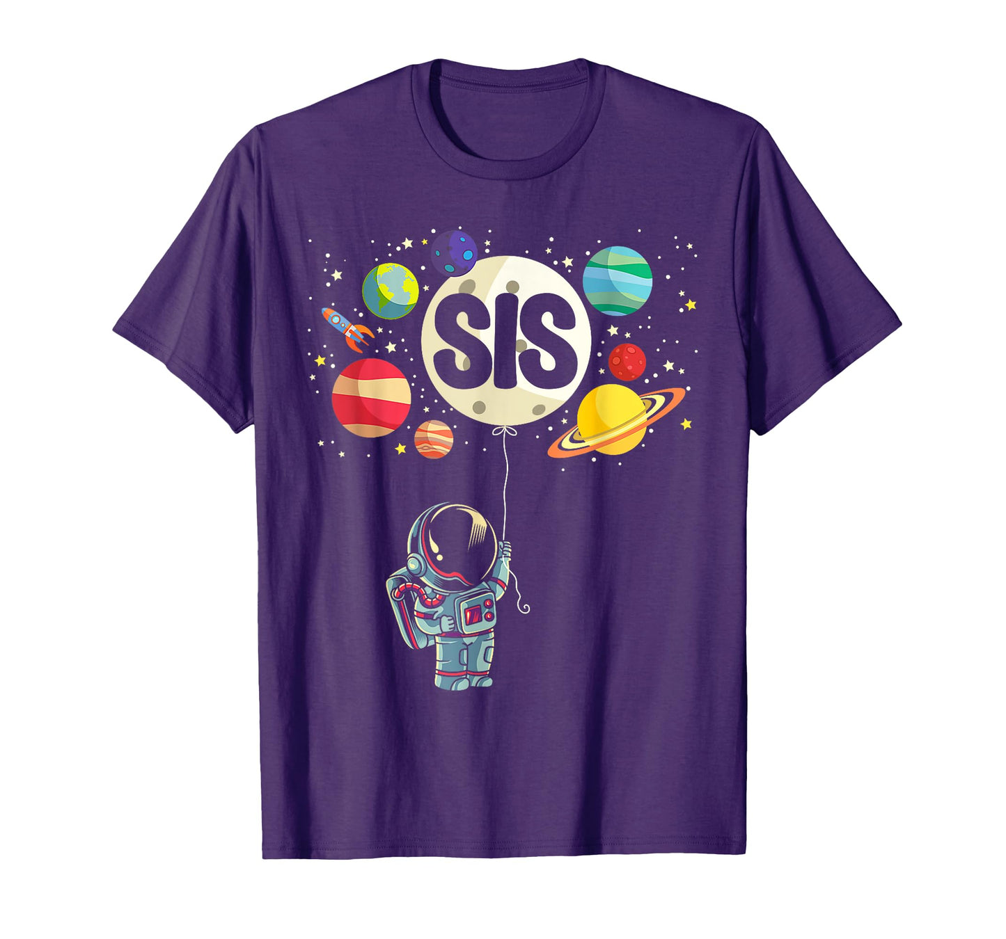 Sister of The Birthday Boy Space Astronaut 1st Birthday T-Shirt