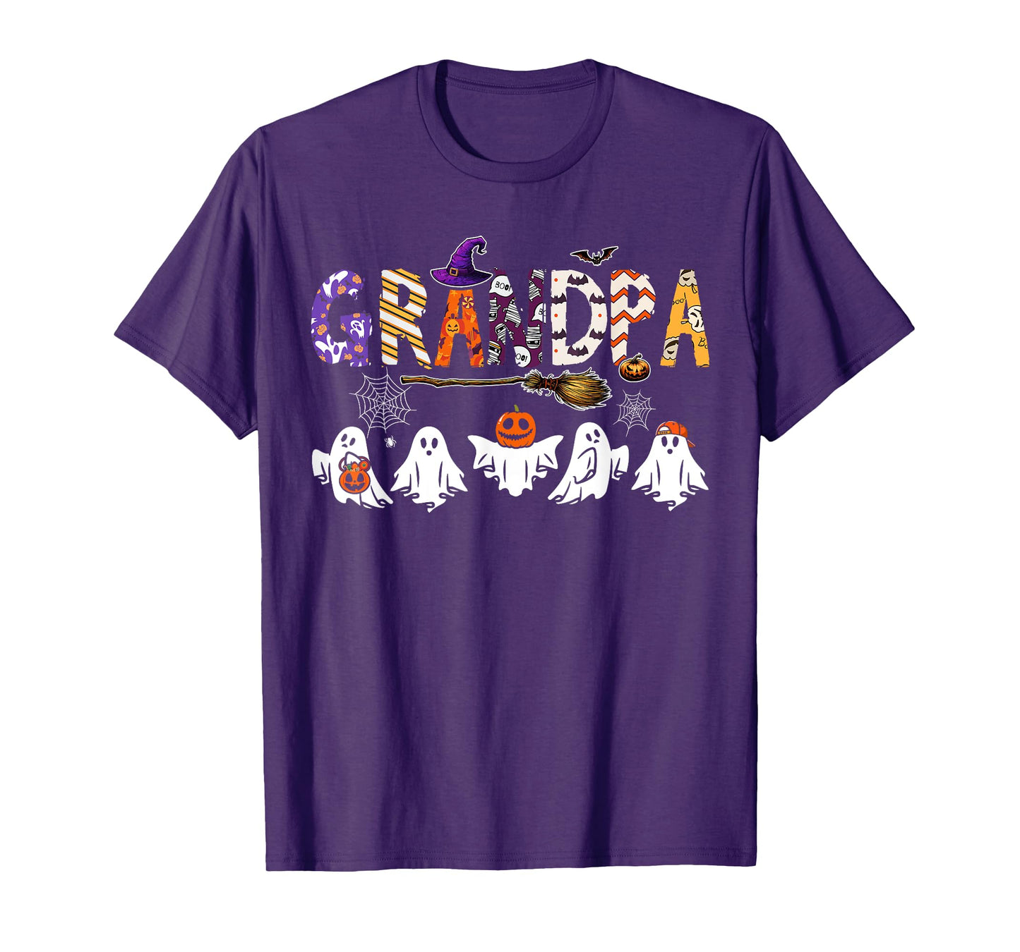 Grandpa Halloween Boo Ghost Horror Costume Funny Party T-Shirt