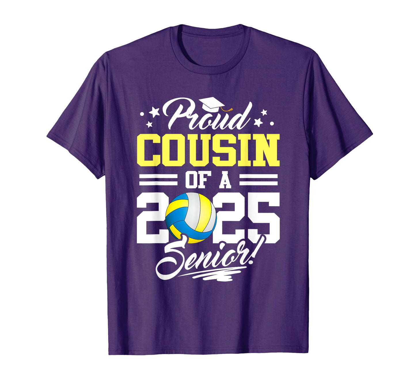 Proud Cousin Of A 2025 Senior Volleyball Graduation T-Shirt