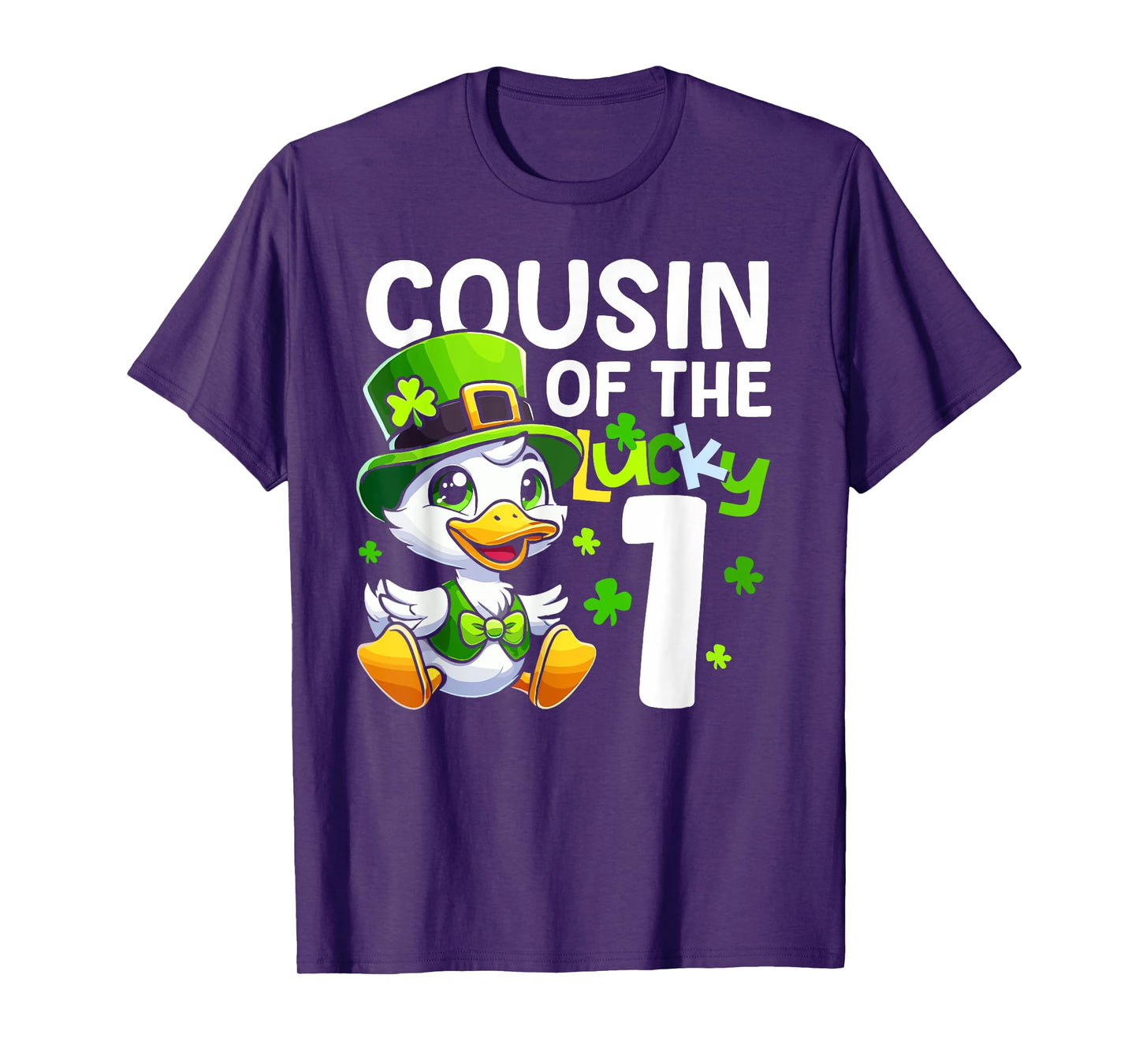 Cousin Of The Lucky One Duck 1st Birthday Party Matching T-Shirt