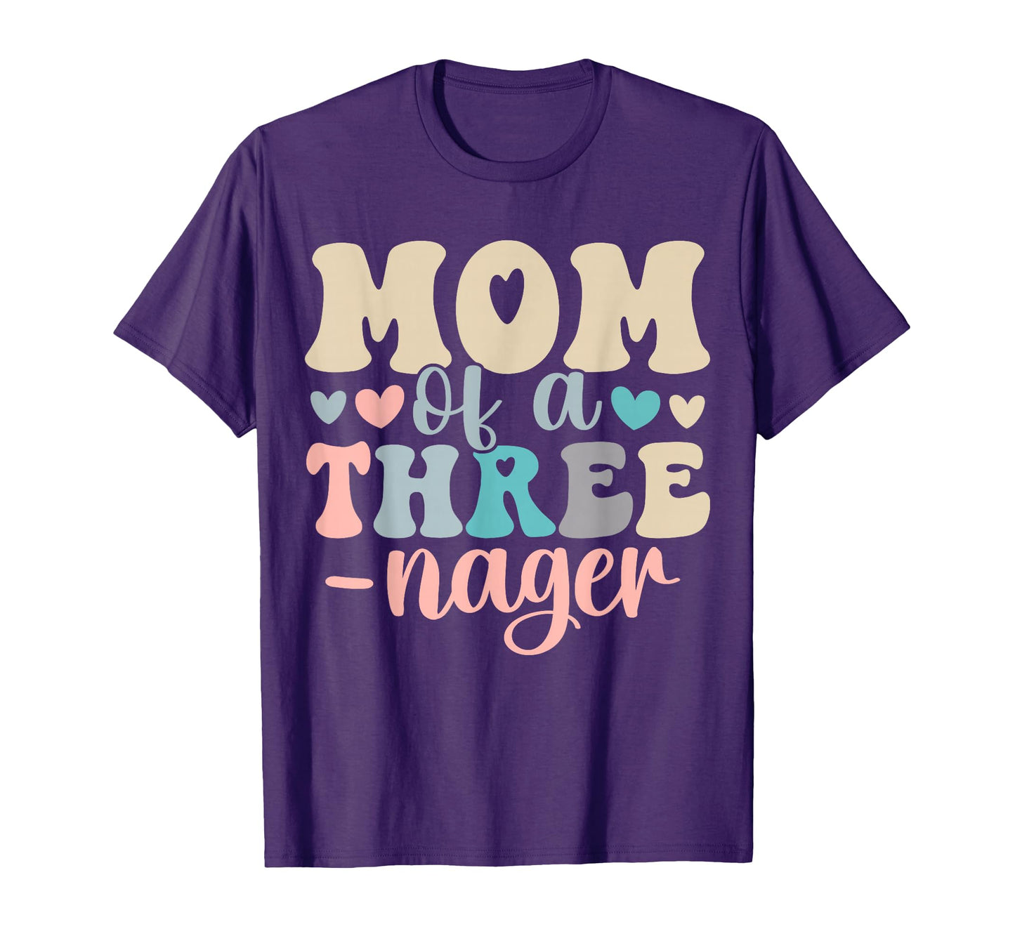 Mom Of A Threenager 3rd Birthday Matching Family Boho T-Shirt