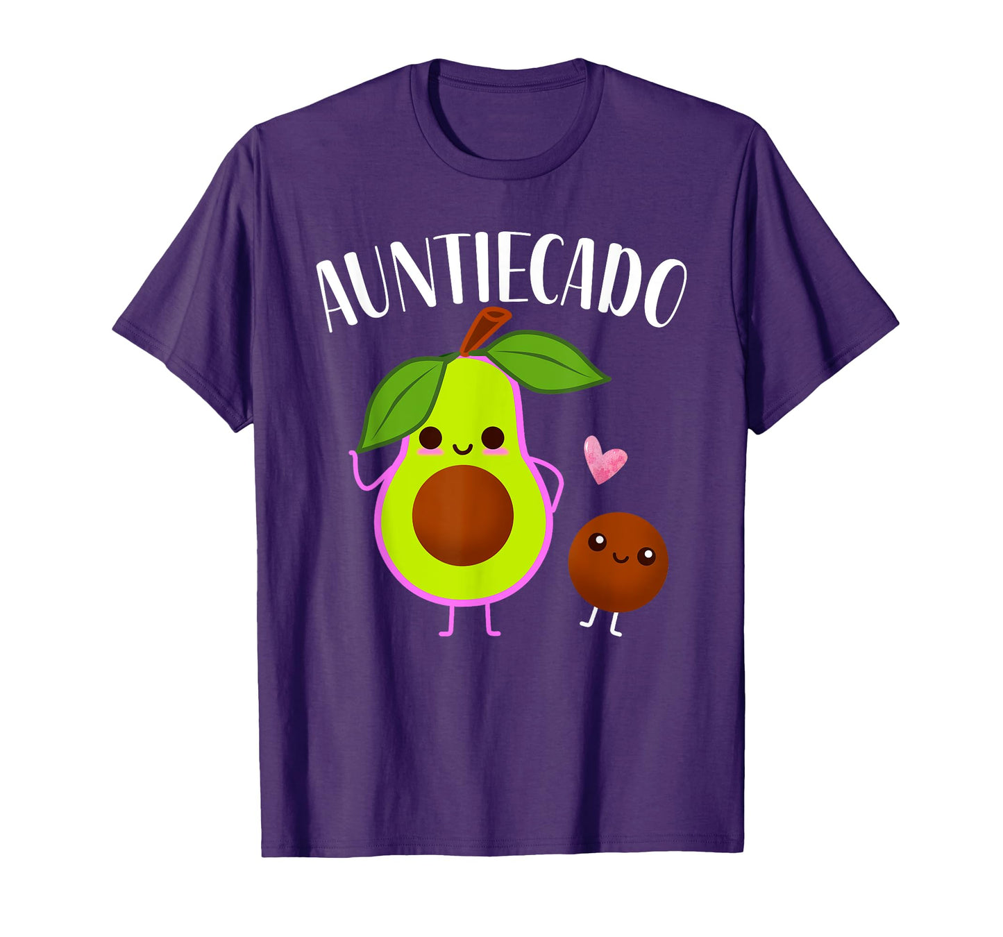 Auntiecado Funny Avocado Auntie Pregnancy Announcement T-Shirt