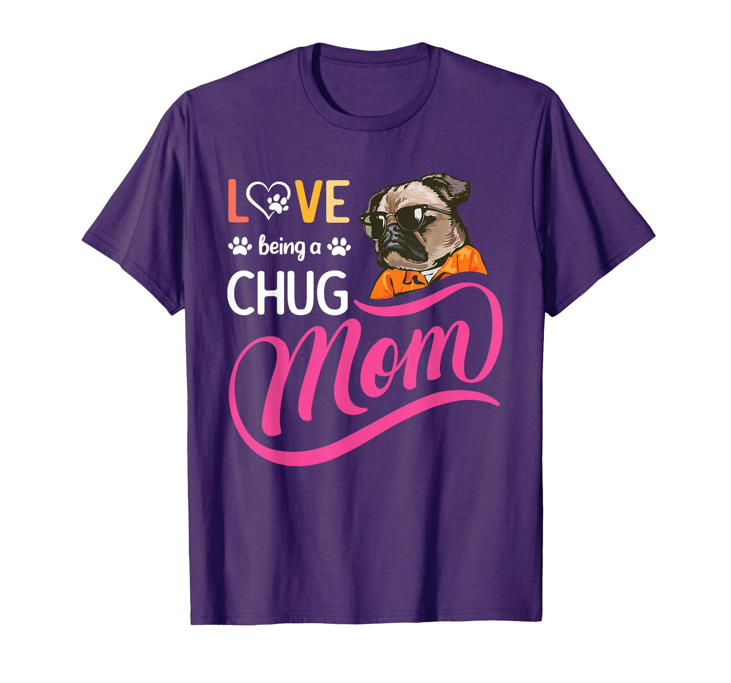Cute Chug Mama, Dog Mom For Women, Girl And Her Dog Lover T-Shirt