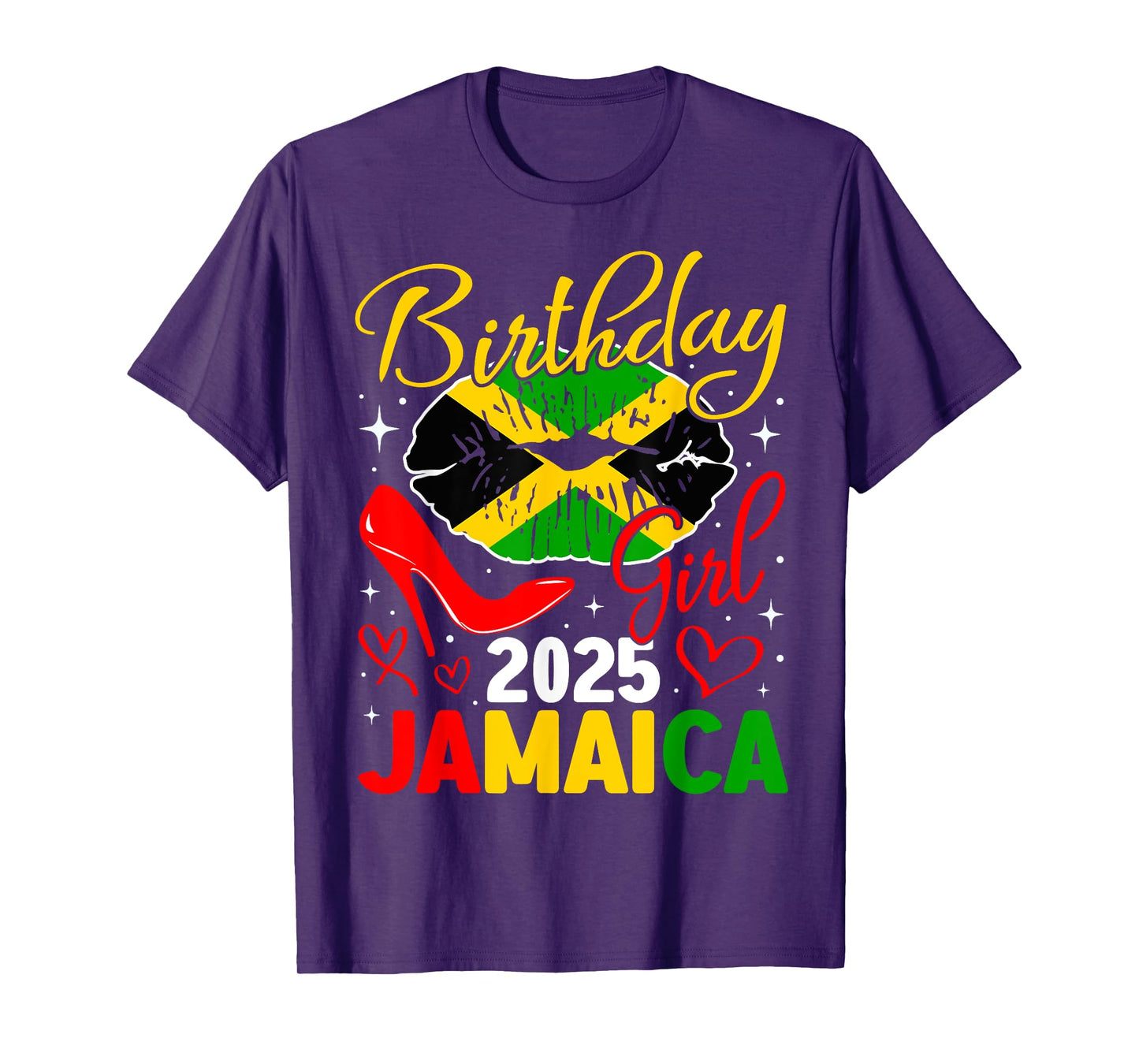 Jamaica Birthday Girls 2025 Birthday Party Squad Girls Trip T-Shirt