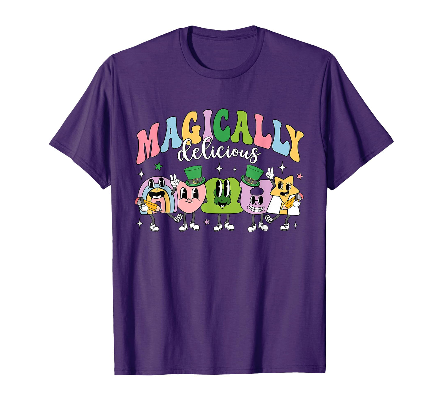Lucky Cereal Marshmallow Shapes Magically Charms Delicious T-Shirt