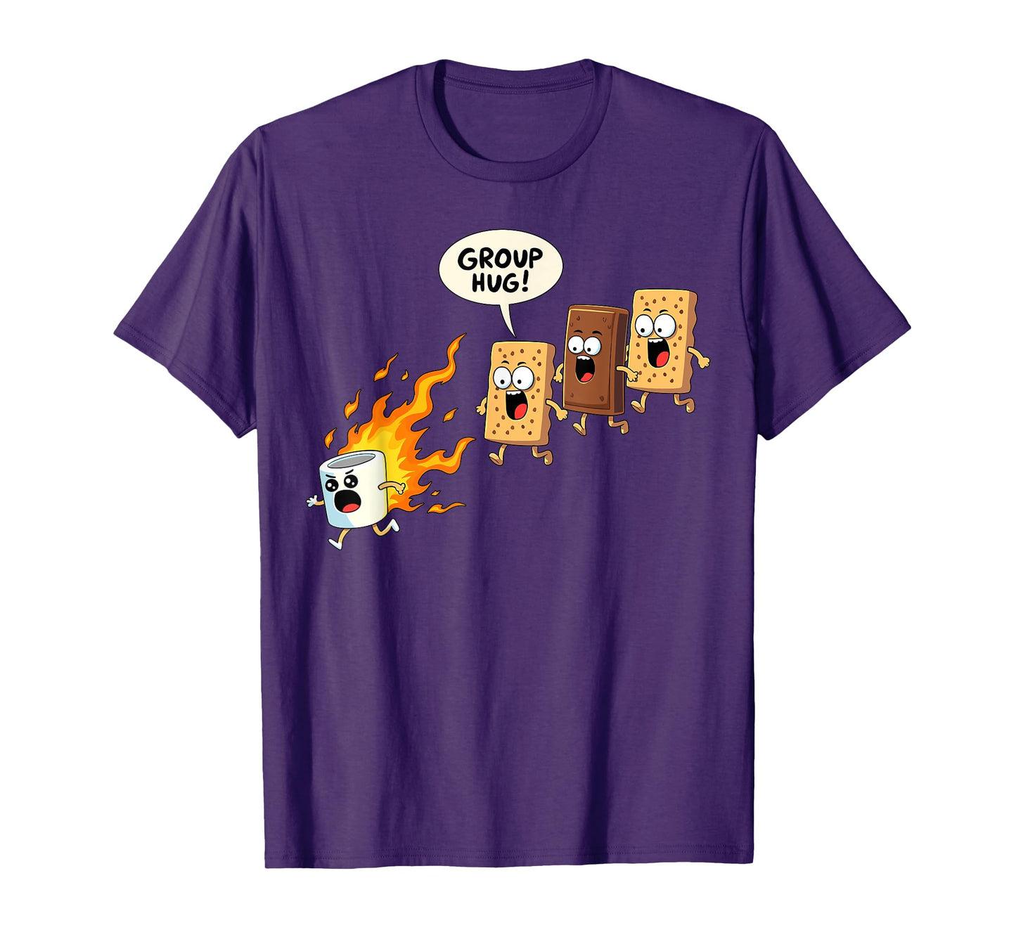 Funny Camping Smores Group Hug Cute S'mores T-Shirt