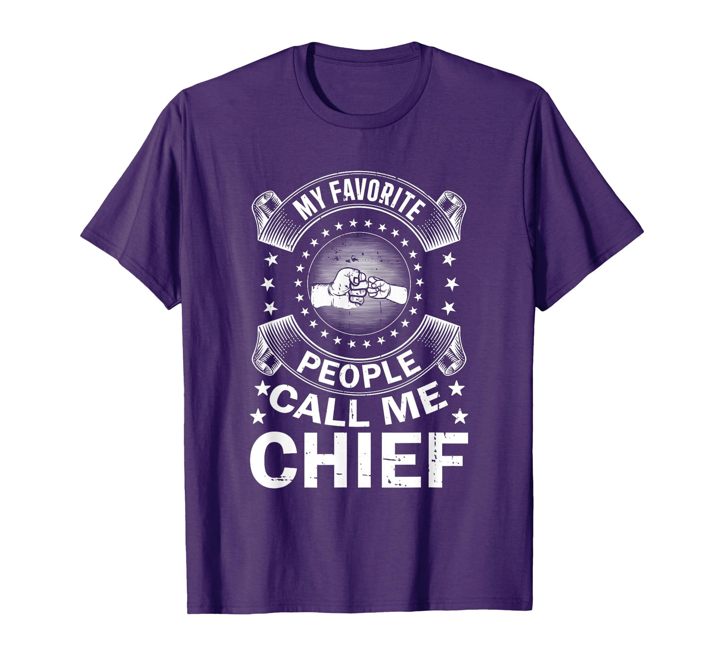My Favorite People Call Me Chief Vintage Men Father's Day T-Shirt