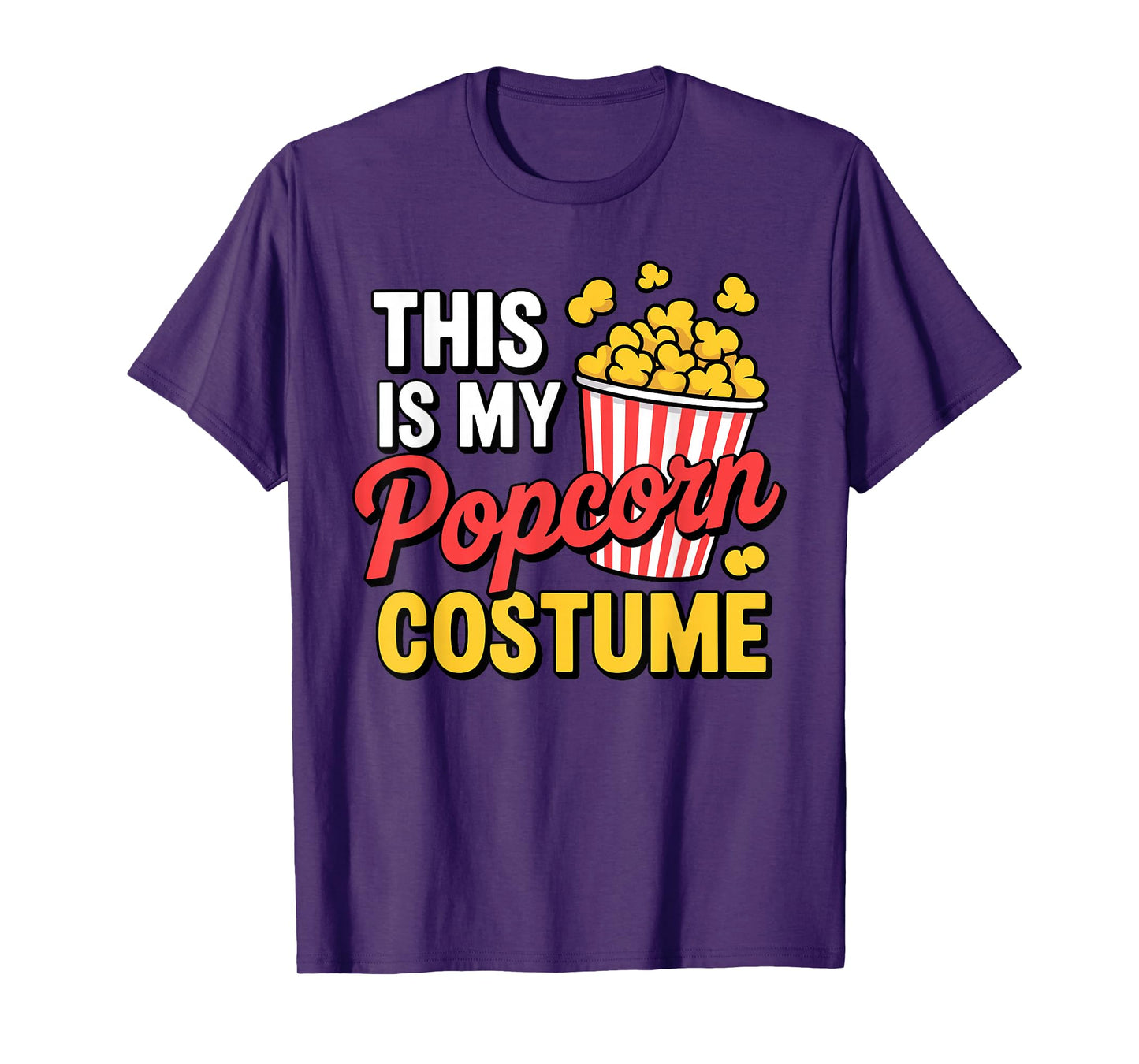 Funny Popcorn Themed for Men Women Adults Kids Popcorn Lover T-Shirt