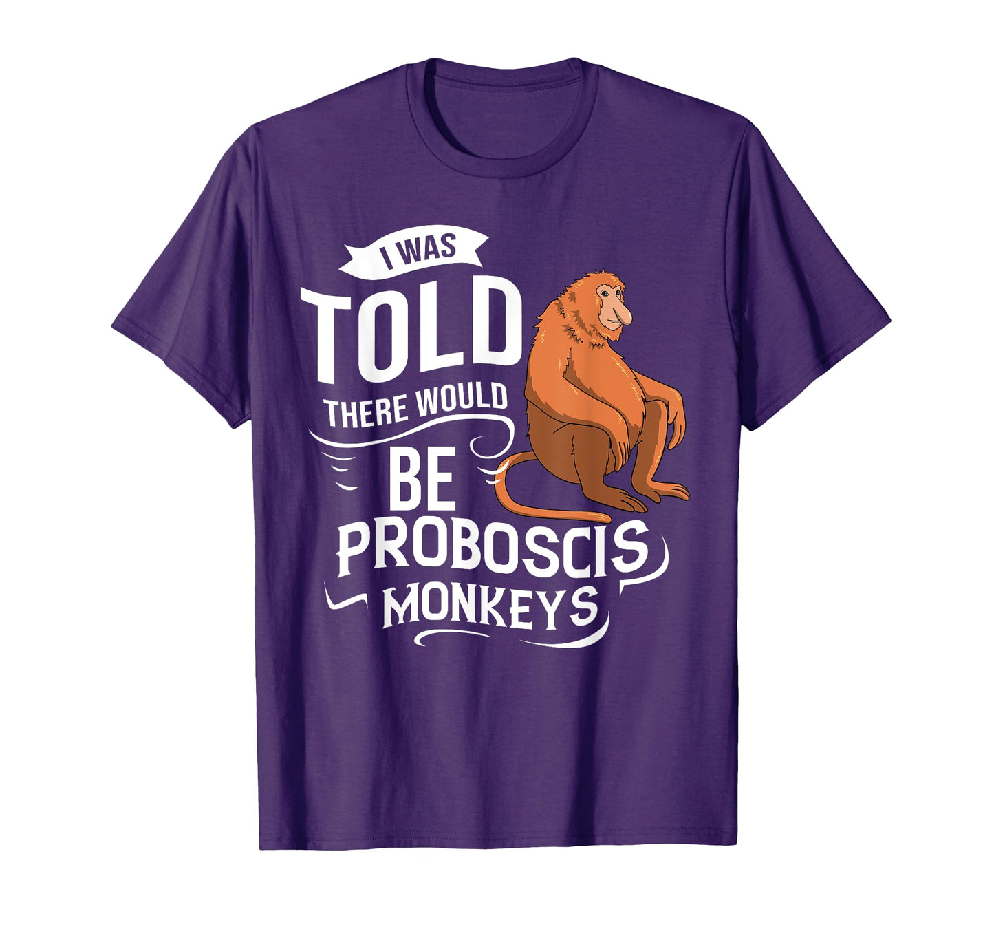 Proboscis Monkey Funny Long Nosed Monkeys T-Shirt