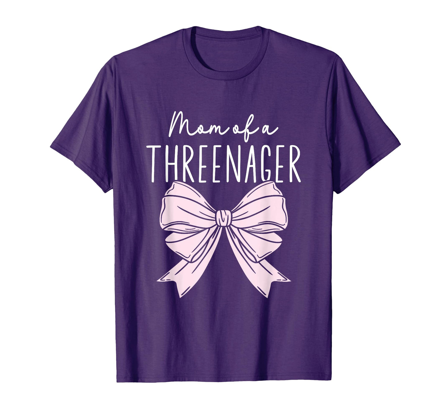Mom Of A Threenager Girl Birthday 3 Years T-Shirt