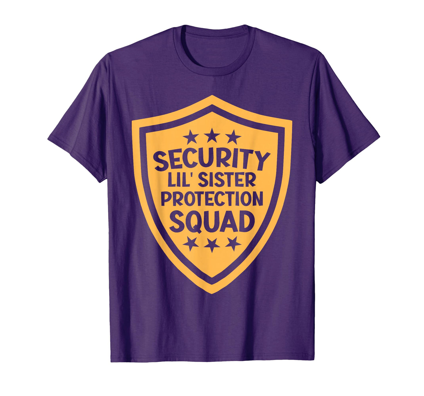 Big Brother Security Lil' Sister Protection Squad Pregnancy T-Shirt