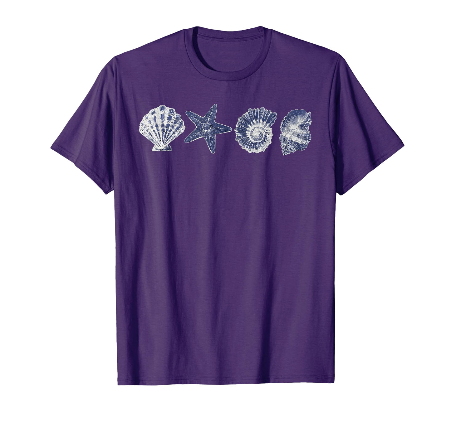 Sea Shells 90s Vintage Style Retro Y2k Ocean Shell Ocean T-Shirt