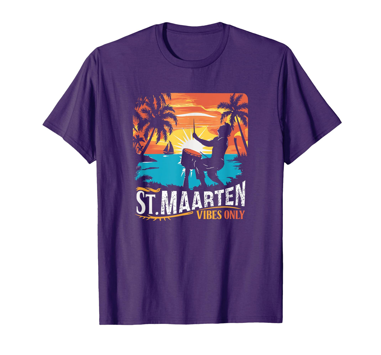 Retro St. Maarten Vibes Only St. Maarten 70s vintage T-Shirt