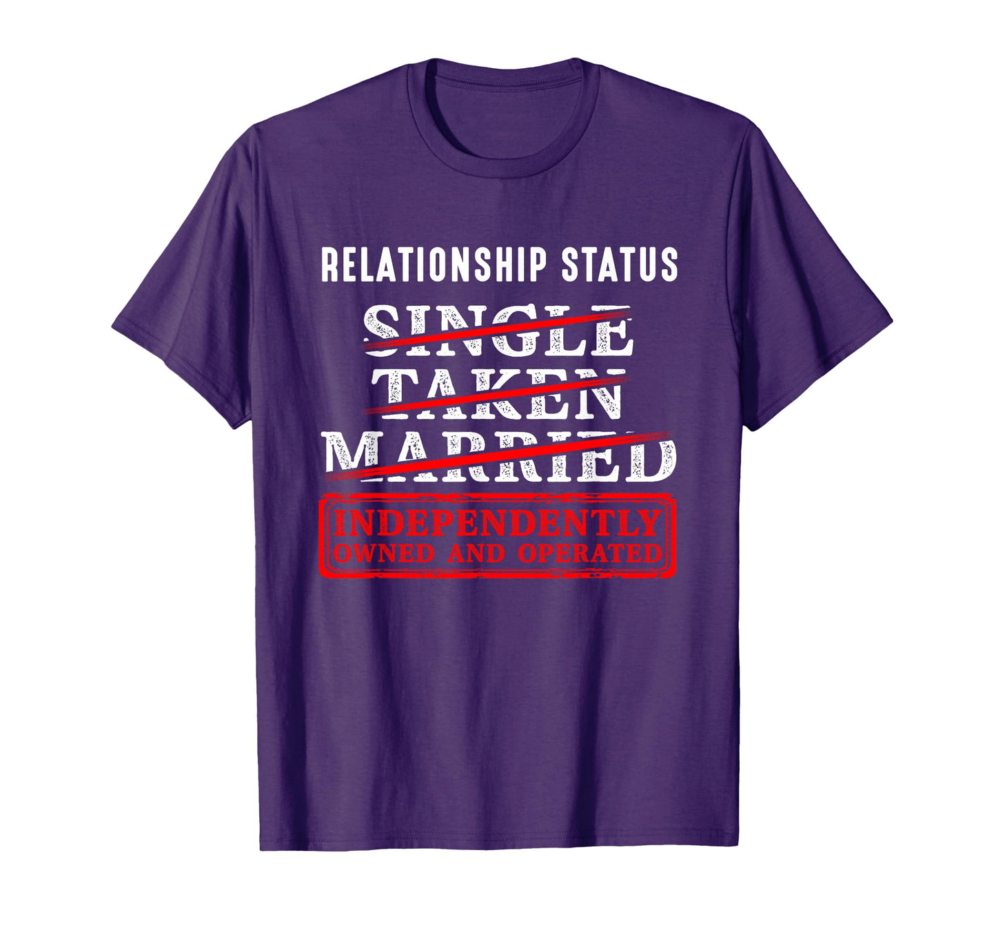 Relationship Status Independently Single Divorced Ex Wife T-Shirt