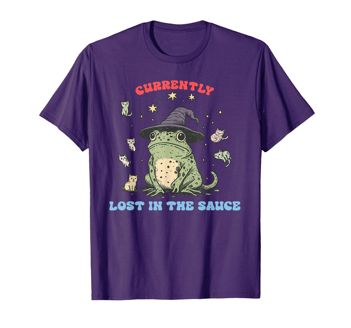 Currently Lost In The Sauce Funny Frog T-Shirt