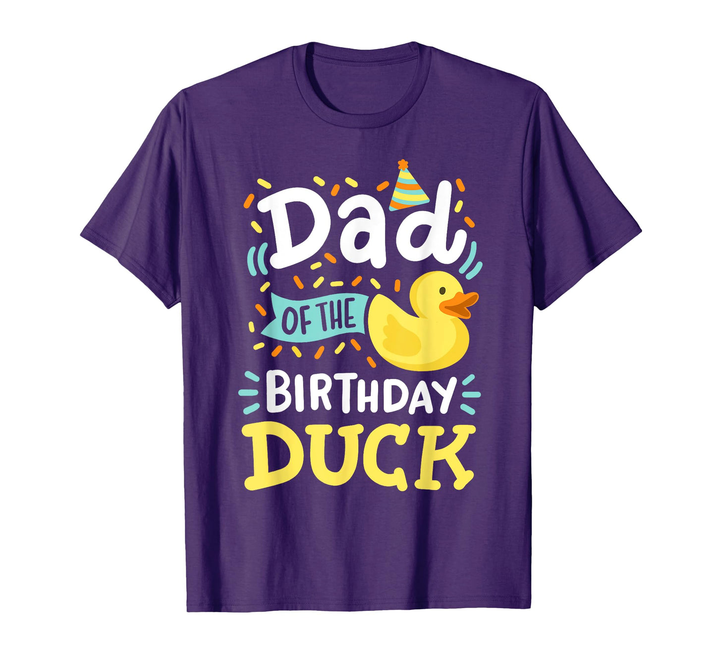 Dad Of The Birthday Duck Boy Rubber Duck Bday Family T-Shirt
