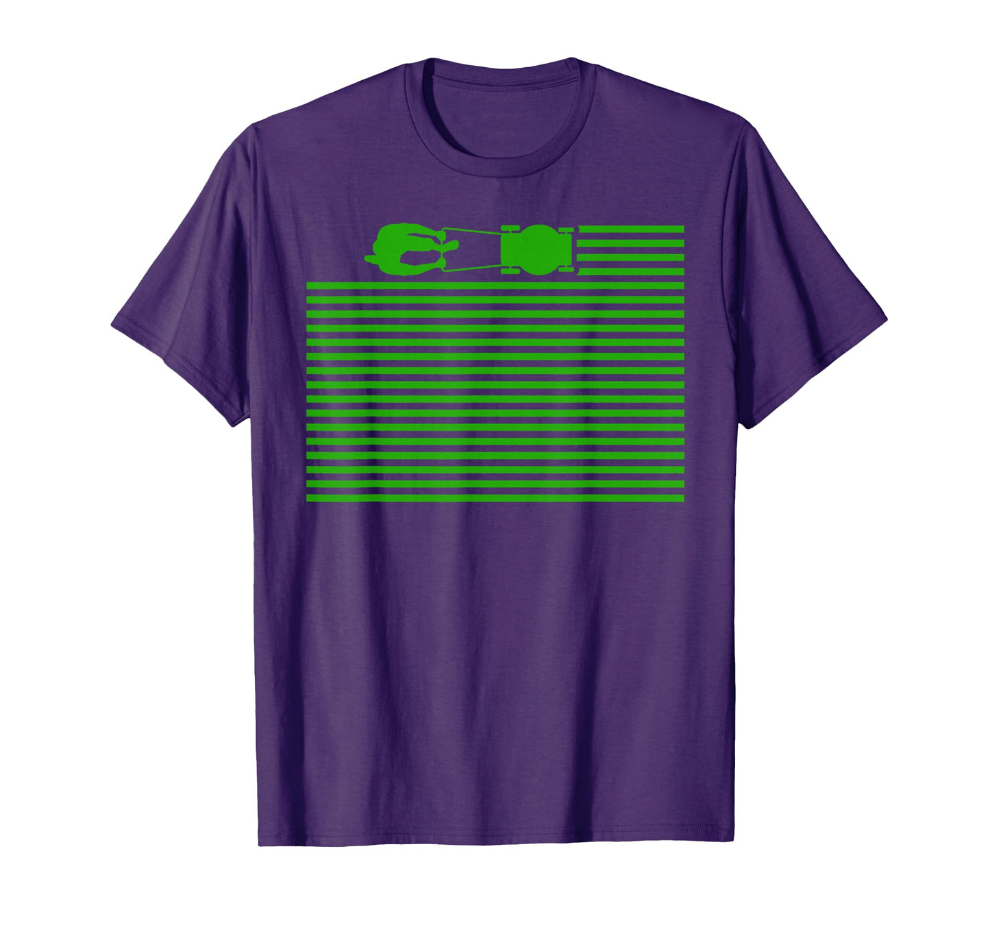 Lawn Care Stripes Funny Gardener Lawn Mower Lovers Outfit T-Shirt