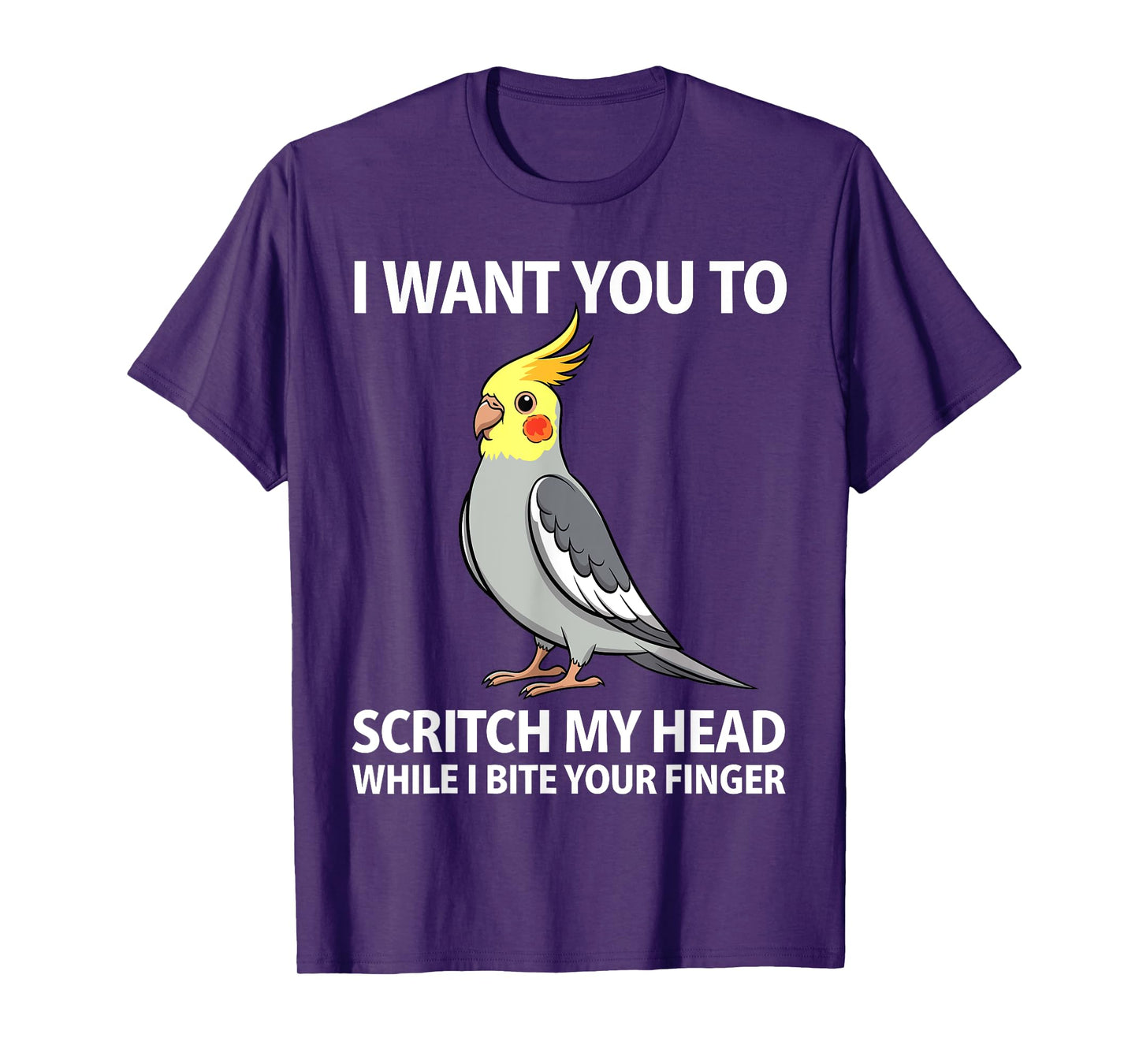 Cute Cockatiel Design for Men Women Parakeet Cockatiel Lover T-Shirt