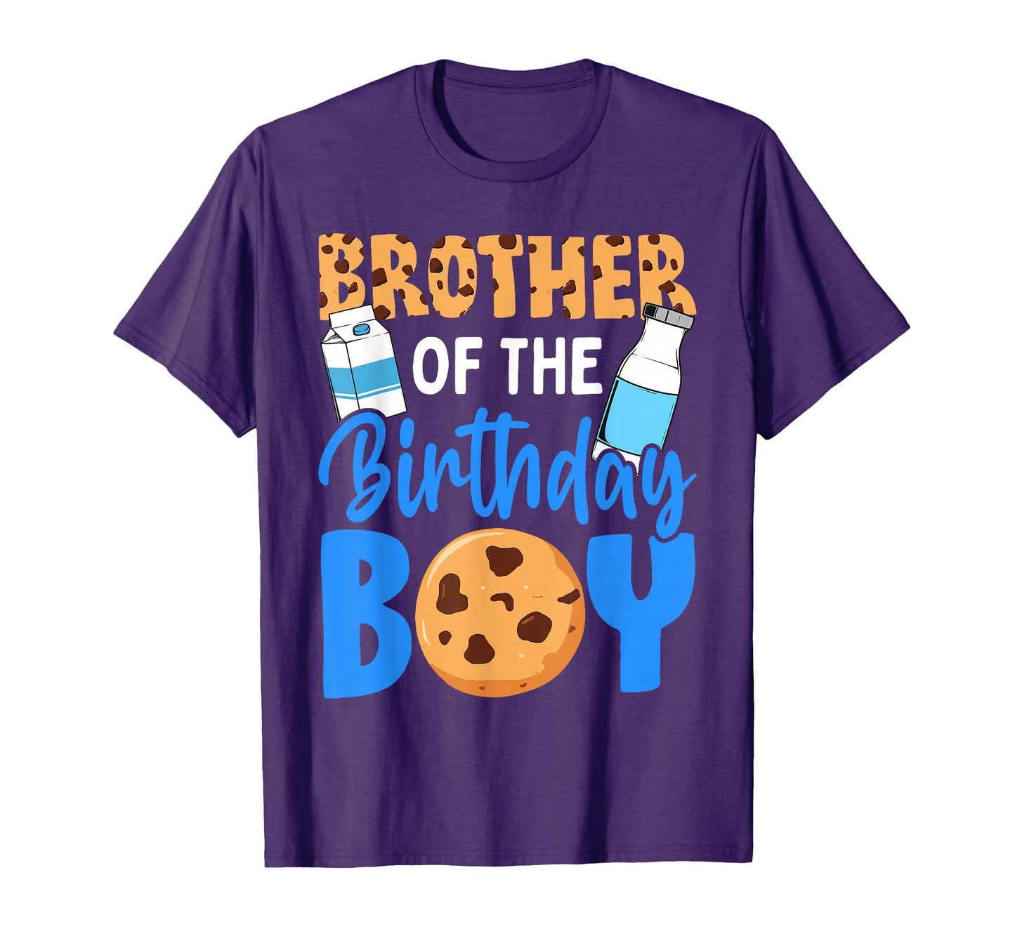 Brother of the birthday boy Milk and Cookies 1st birthday T-Shirt