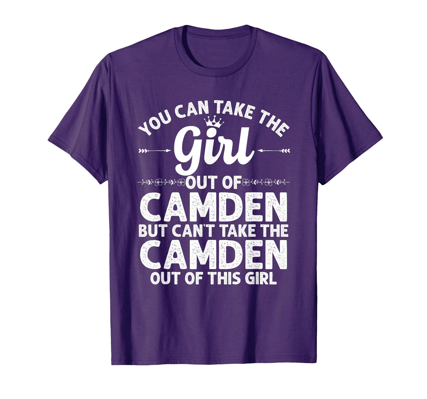 Girl Out Of CAMDEN NJ NEW JERSEY Gift Funny Home Roots USA T-Shirt