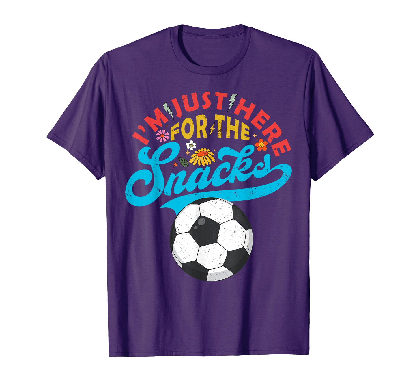 I'm Just Here For The Snacks Funny Fantasy Soccer League T-Shirt