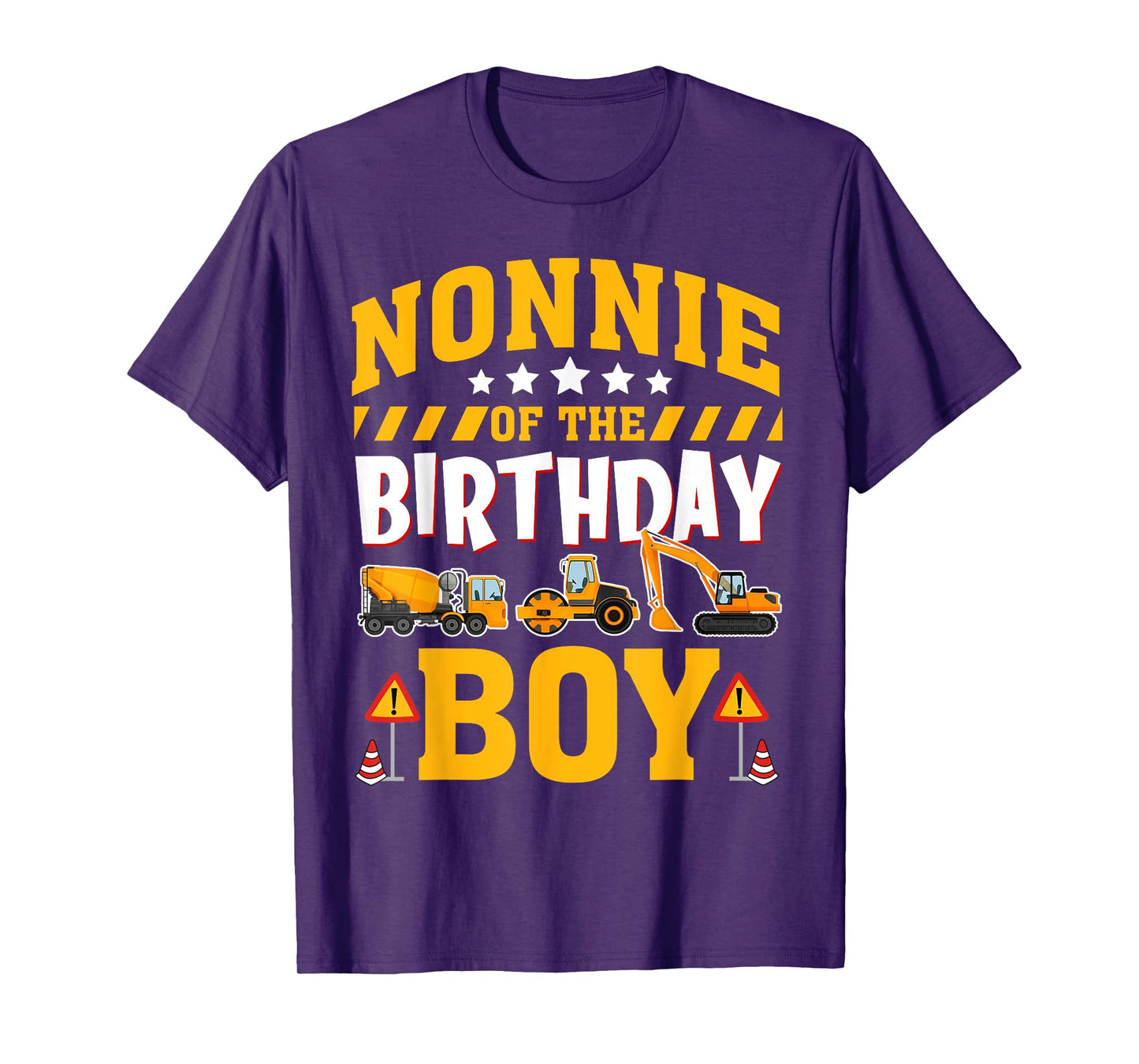 Nonnie of The Birthday Boy Construction Truck T-Shirt