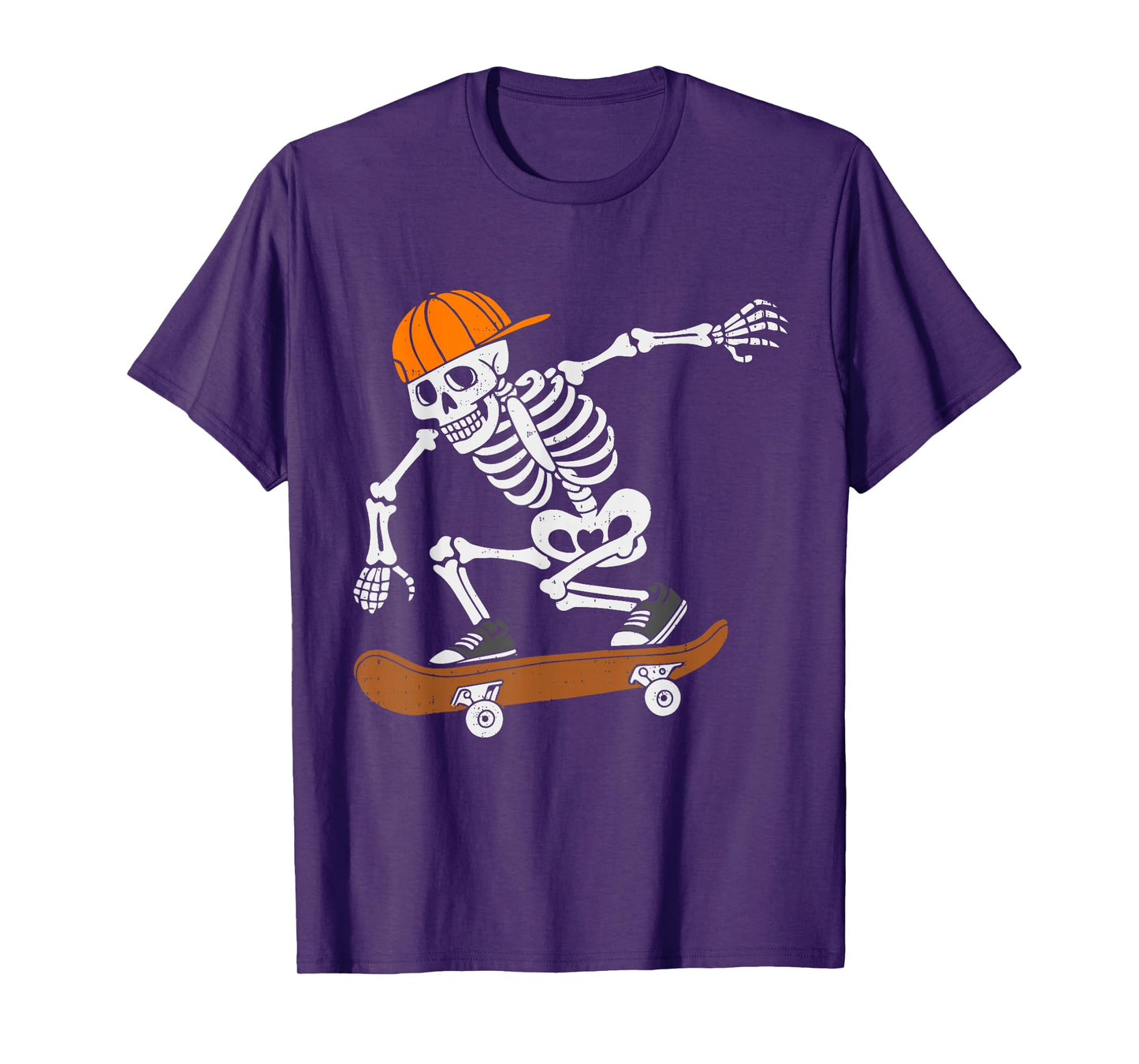 Skateboard Halloween Costume Skeleton Skateboarding Men Boys T-Shirt