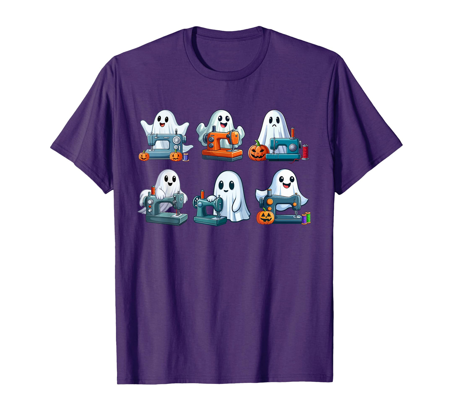 Group Boo Ghosts Sewing Tailor Tools Halloween Job Team T-Shirt