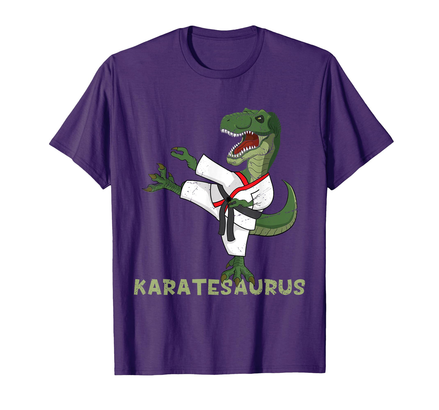 Funny Karate Dinosaur Karatesaurus T-Rex Graphic Karatist T-Shirt