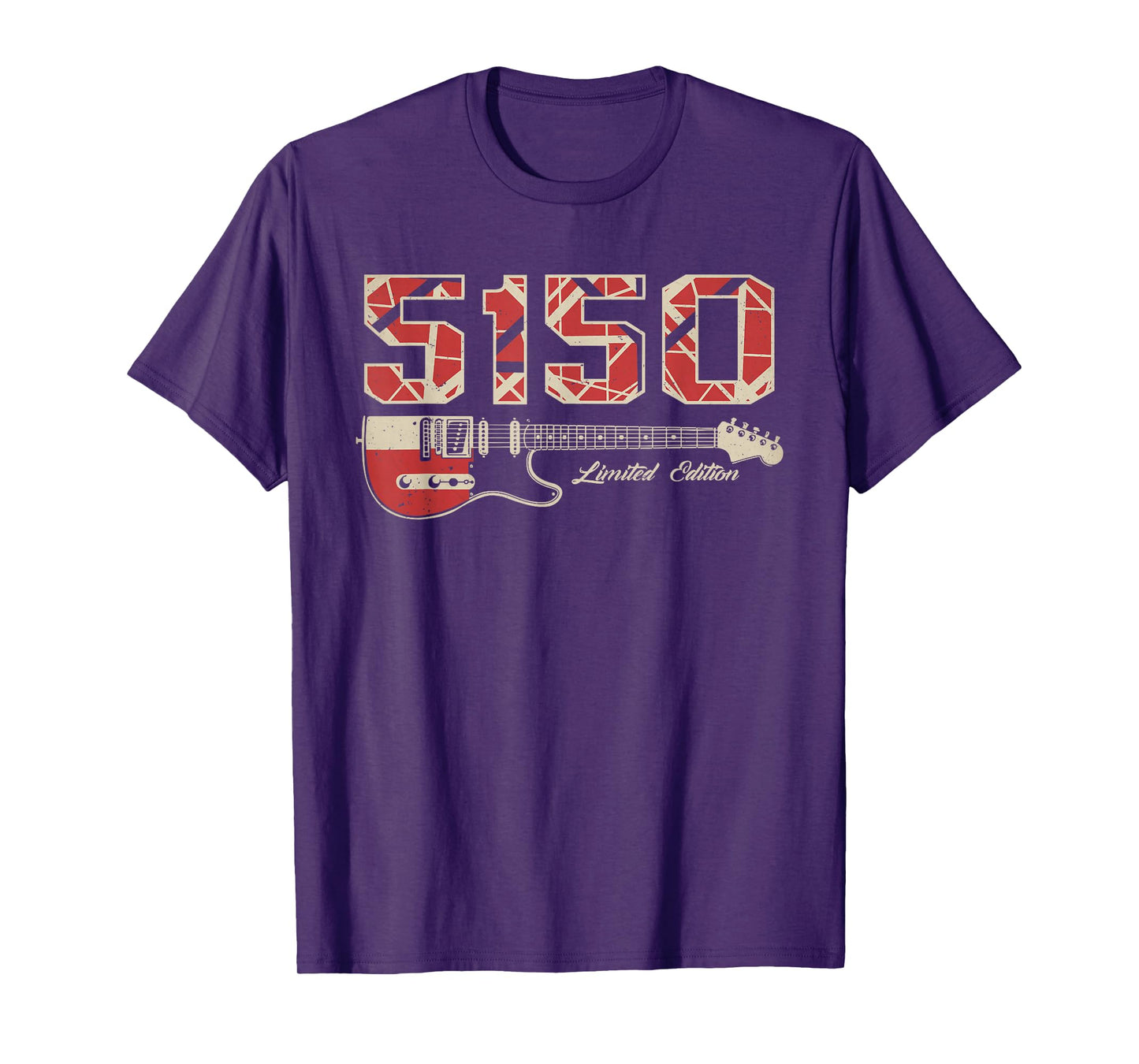 Vintage 5150 Classic Rock Music Guitar Limited Edition T-Shirt