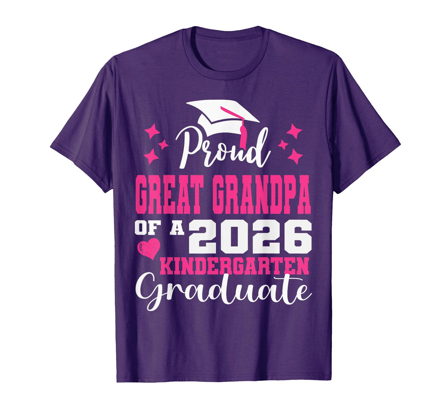 Proud Great Grandpa of Kindergarten Graduate 2026 Graduation T-Shirt