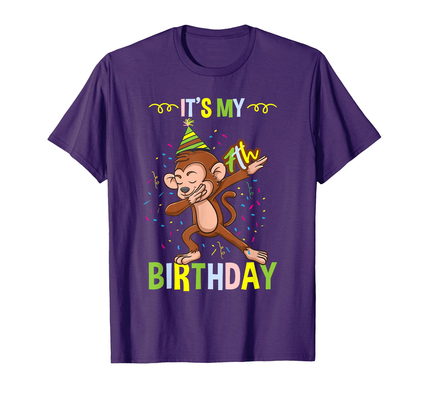 Its My 7th Birthday Monkey T-Shirt