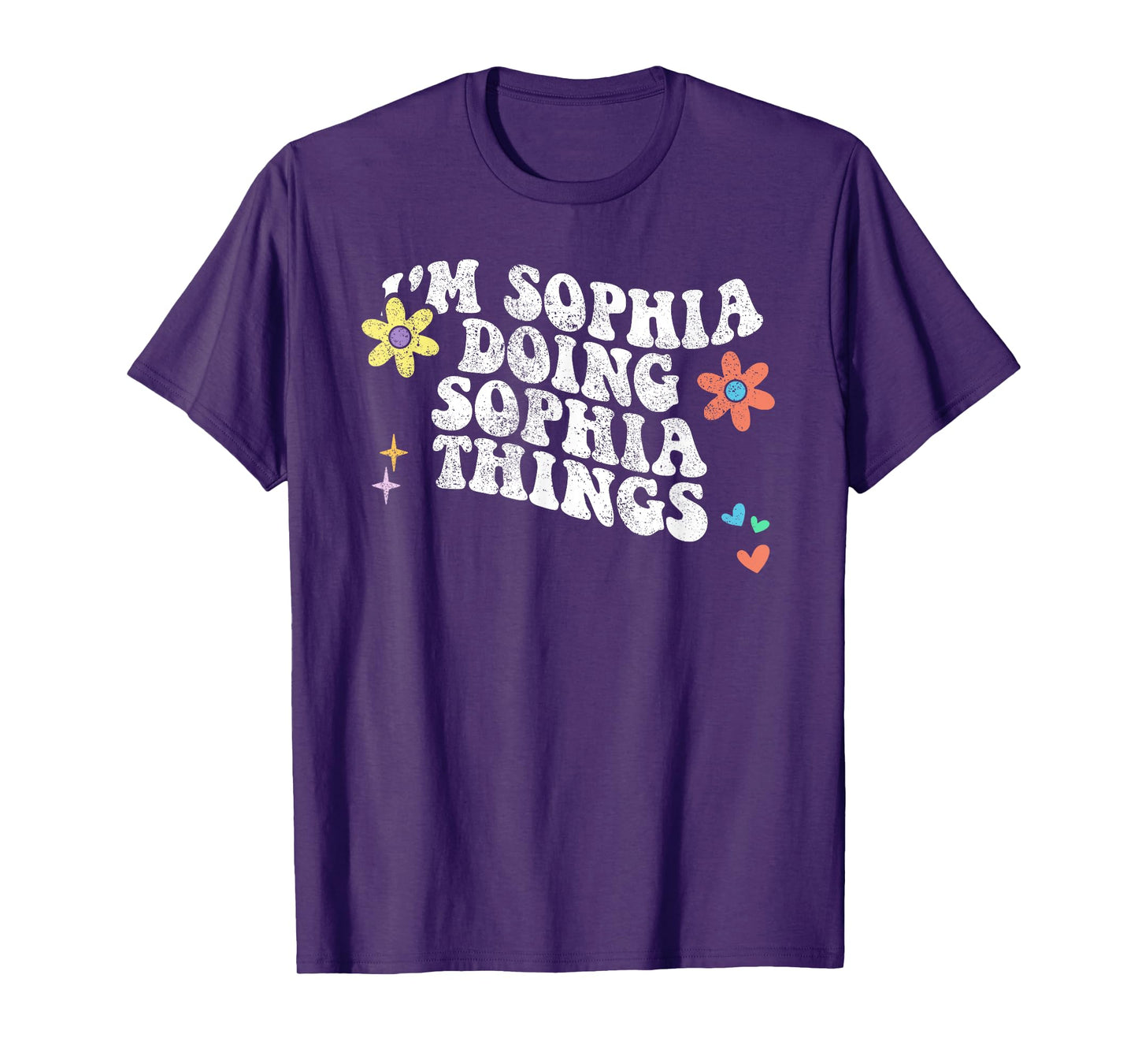Retro Groovy Im SOPHIA Doing SOPHIA Things Funny Mothers Day T-Shirt