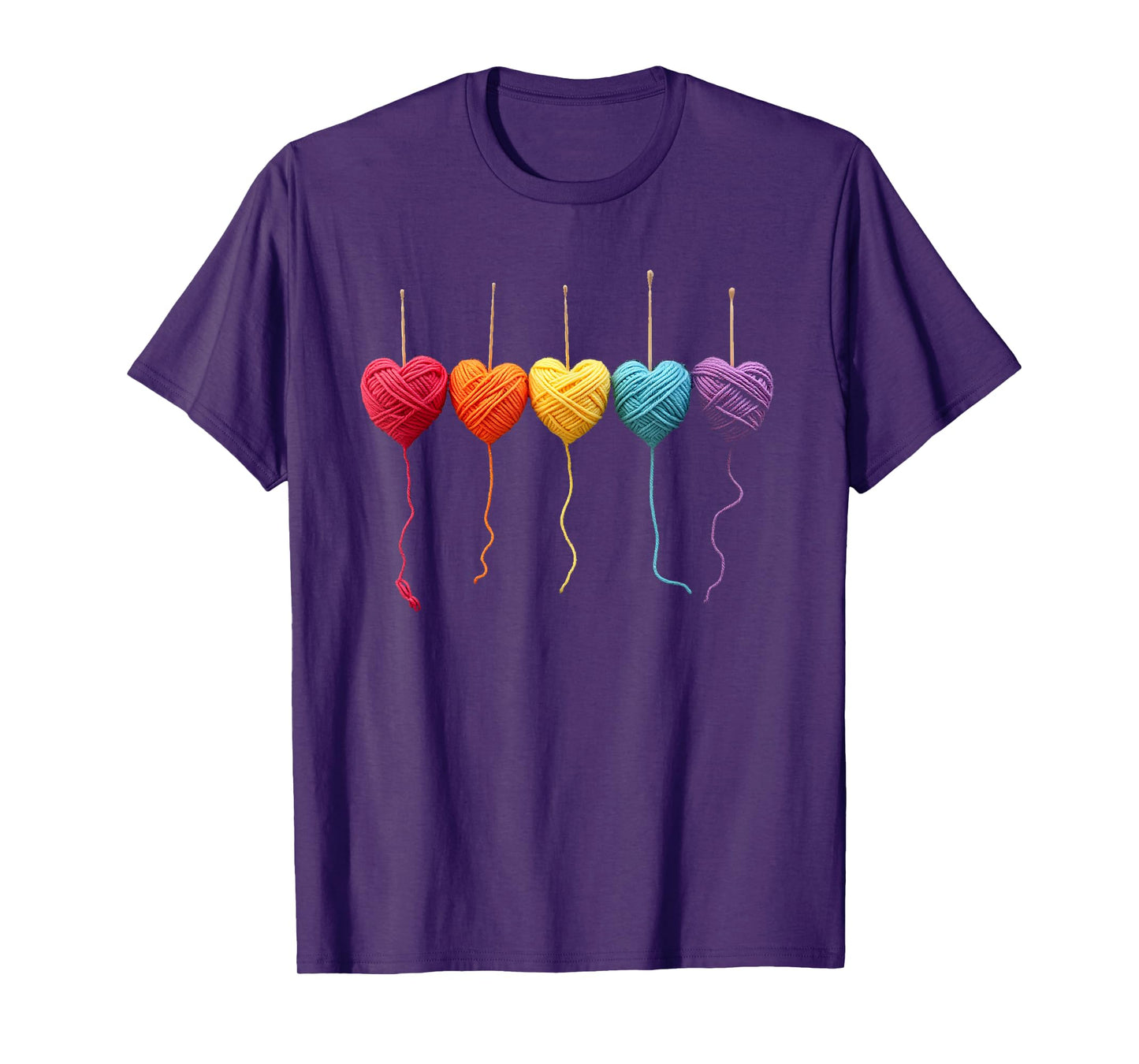 Funny Yarn Crochet Knitting Lover Women Girls Crafter T-Shirt