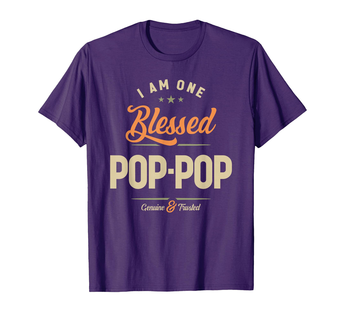 I Am One Blessed Pop-Pop Family Grandpa T-Shirt