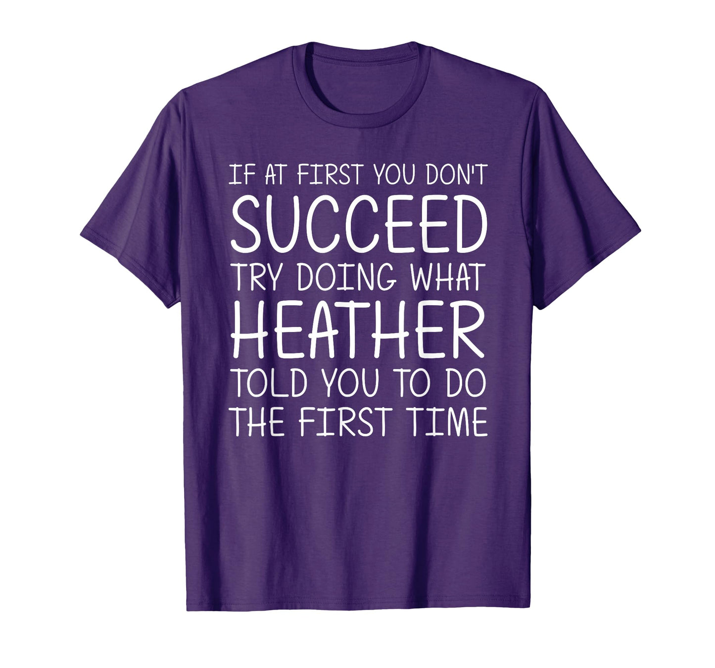 Custom Women Name Girl Mom Wife Birthday Presents Heather Gift Name Personalized Birthday Funny Christmas Joke T-Shirt