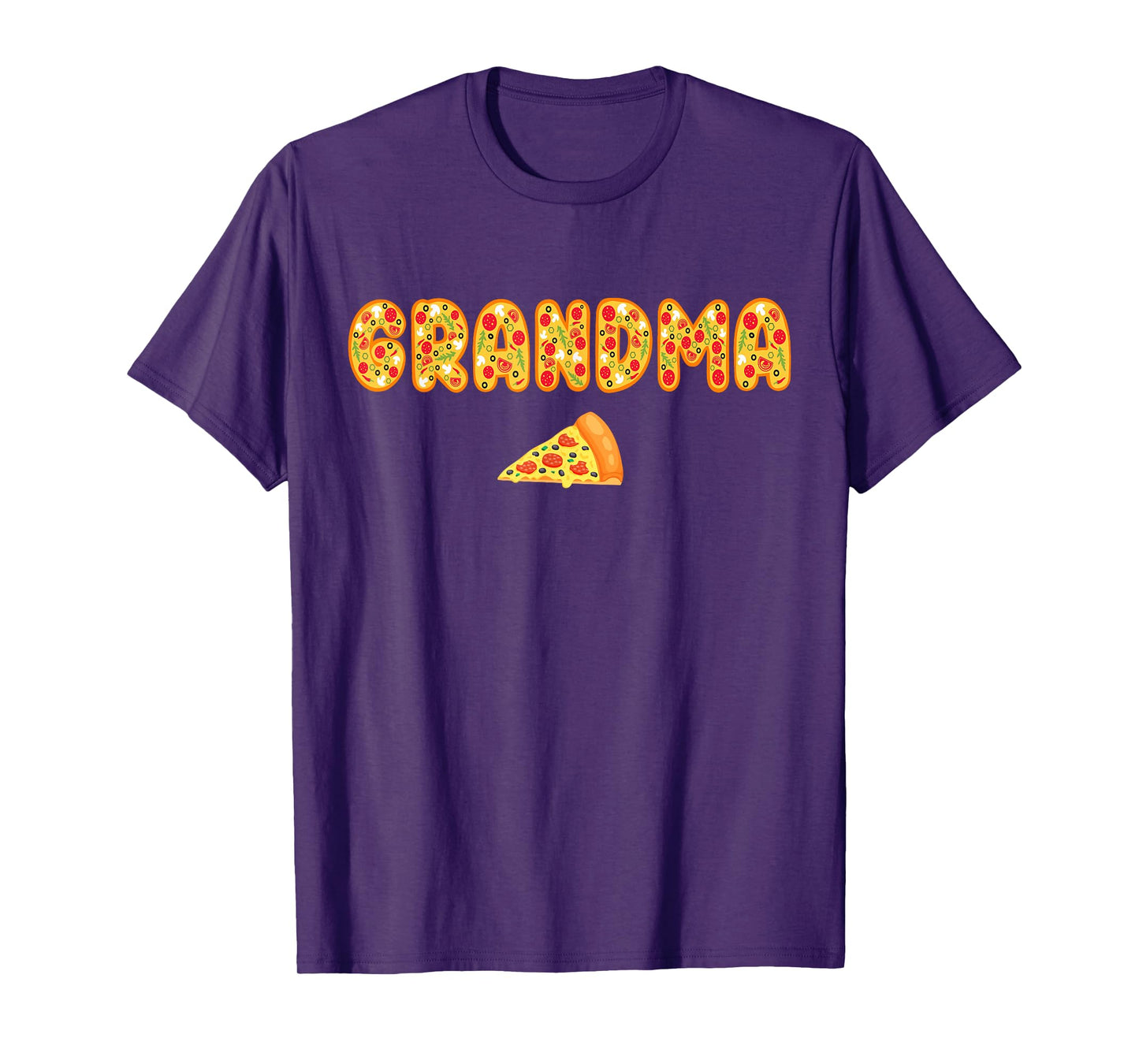Grandma Grandpa Matching Birthday Squad Crew Pizza Family T-Shirt