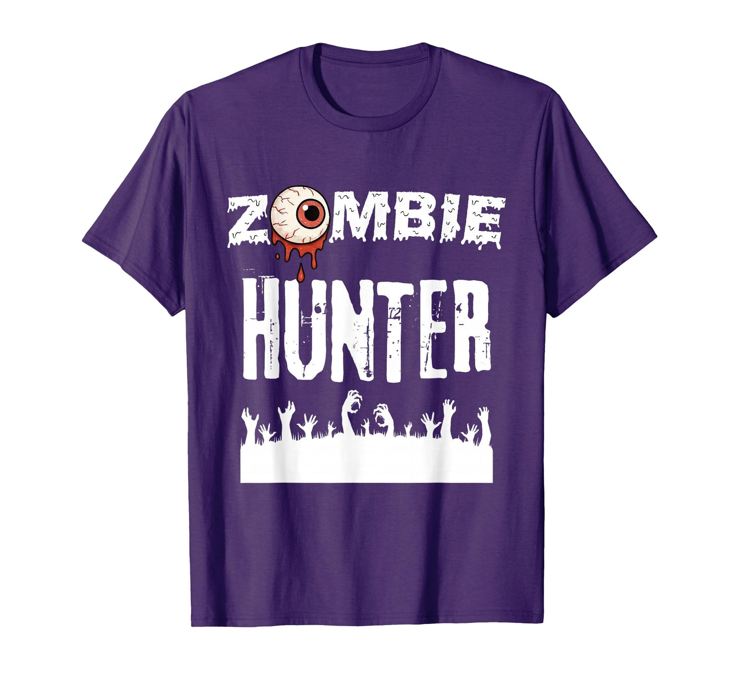 Funny Zombie Hunter Halloween Cute with an Eye Hunting T-Shirt