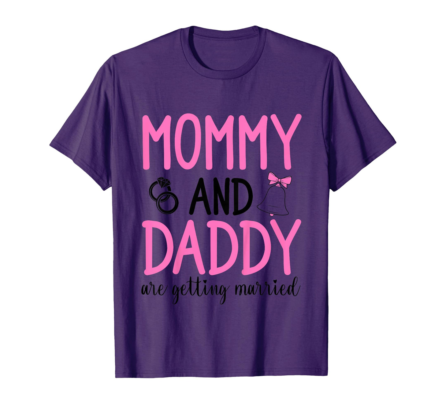 Kids Mommy And Daddy Are Getting Married Toddler Wedding Party T-Shirt