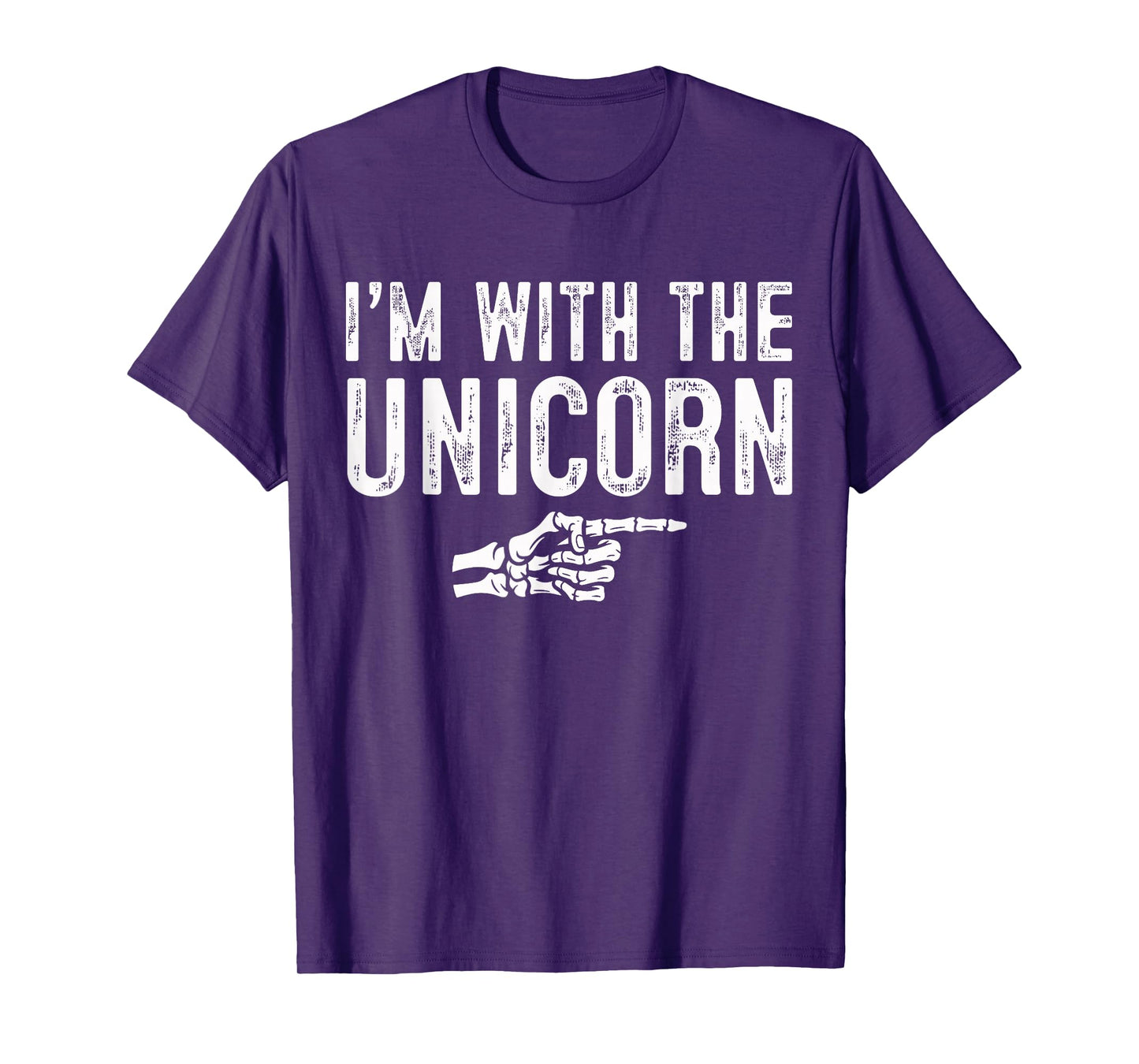 I'm with The Unicorn Easy Costume Halloween Couples Matching T-Shirt