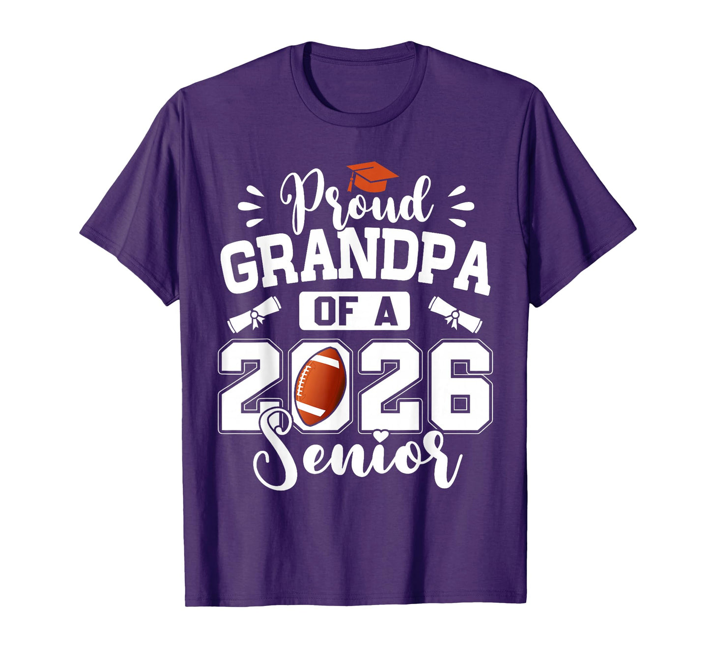 Proud Grandpa of A 2026 Senior Football Graduation T-Shirt