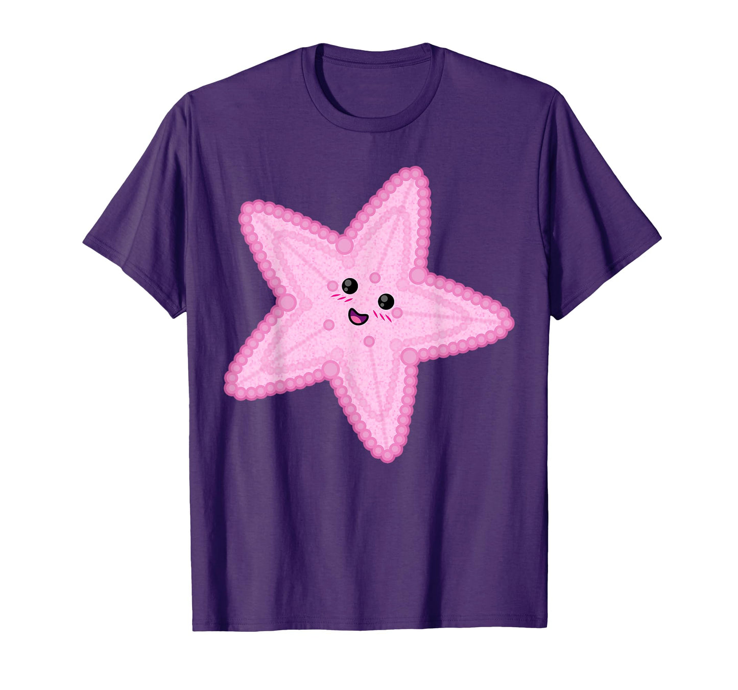 Cute Big Pink Starfish Halloween Sea Animal Easy DIY Costume T-Shirt