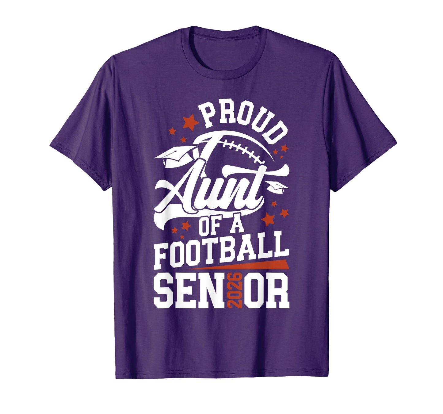 Proud Aunt of A Football Senior Aunt 2026 T-Shirt
