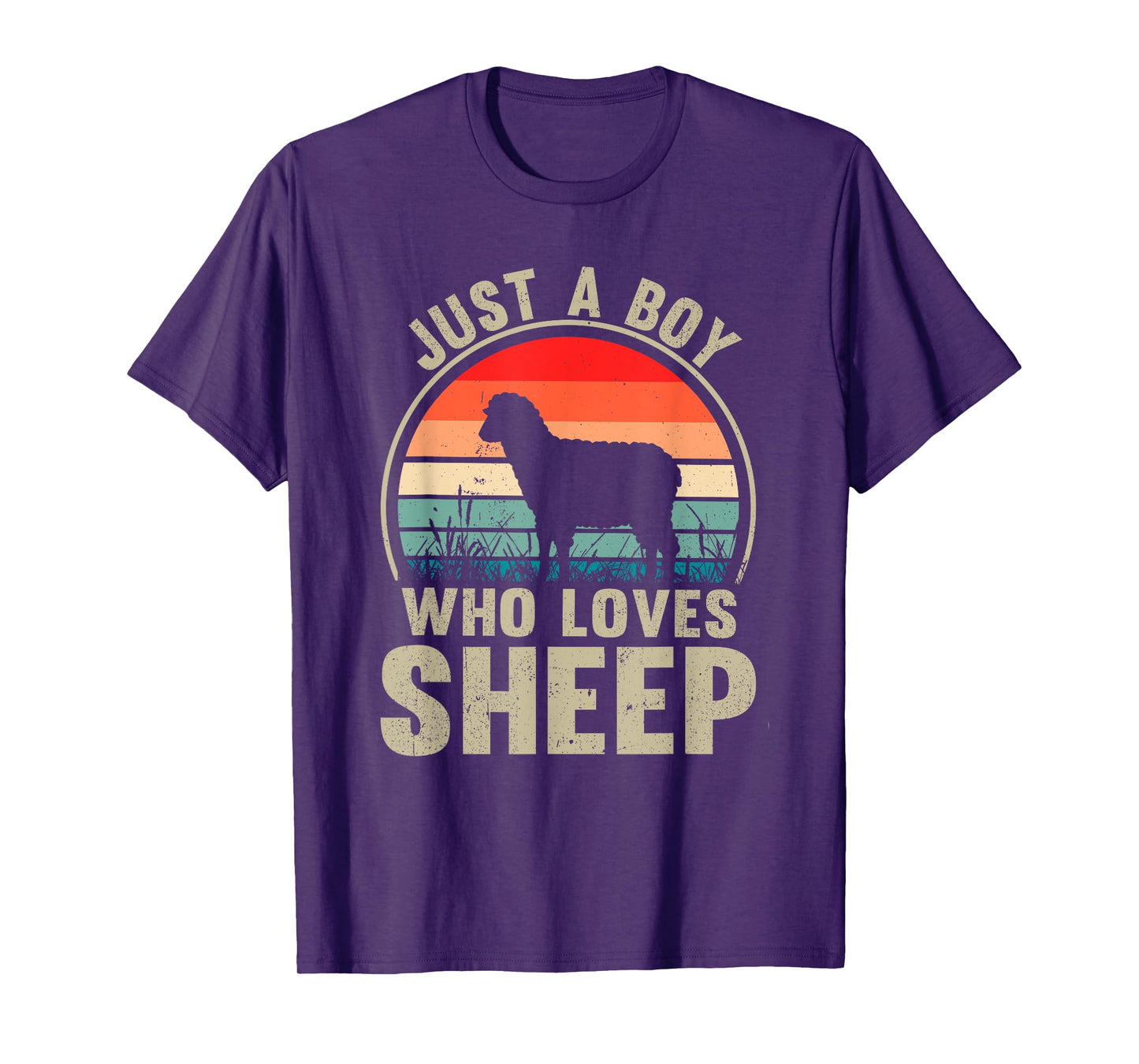 Just A Boy Who Loves Sheep Recto Farmer Sheep Lover T-Shirt