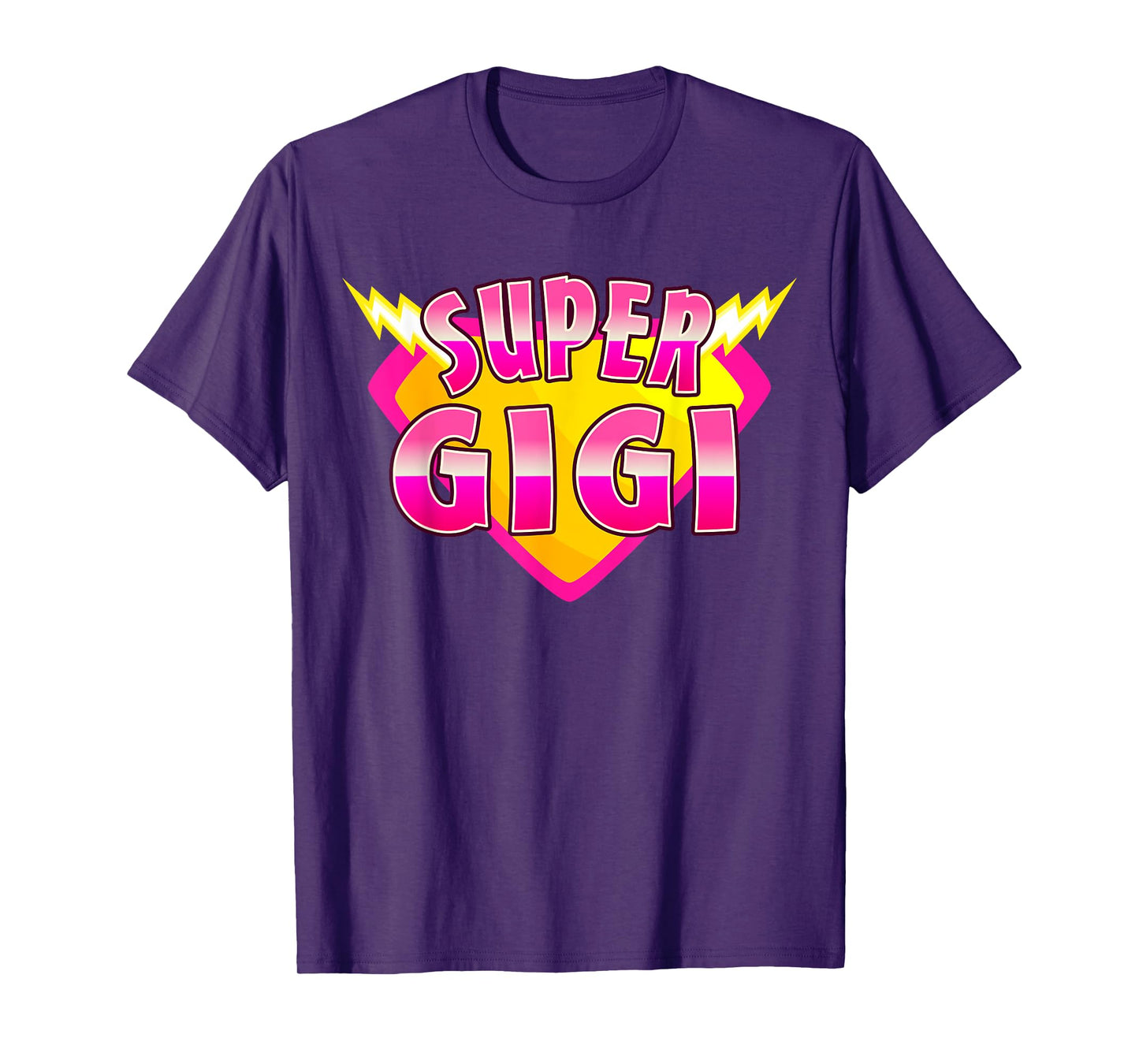 Super Gigi Superhero Grandmother Comic Book Family Matching T-Shirt