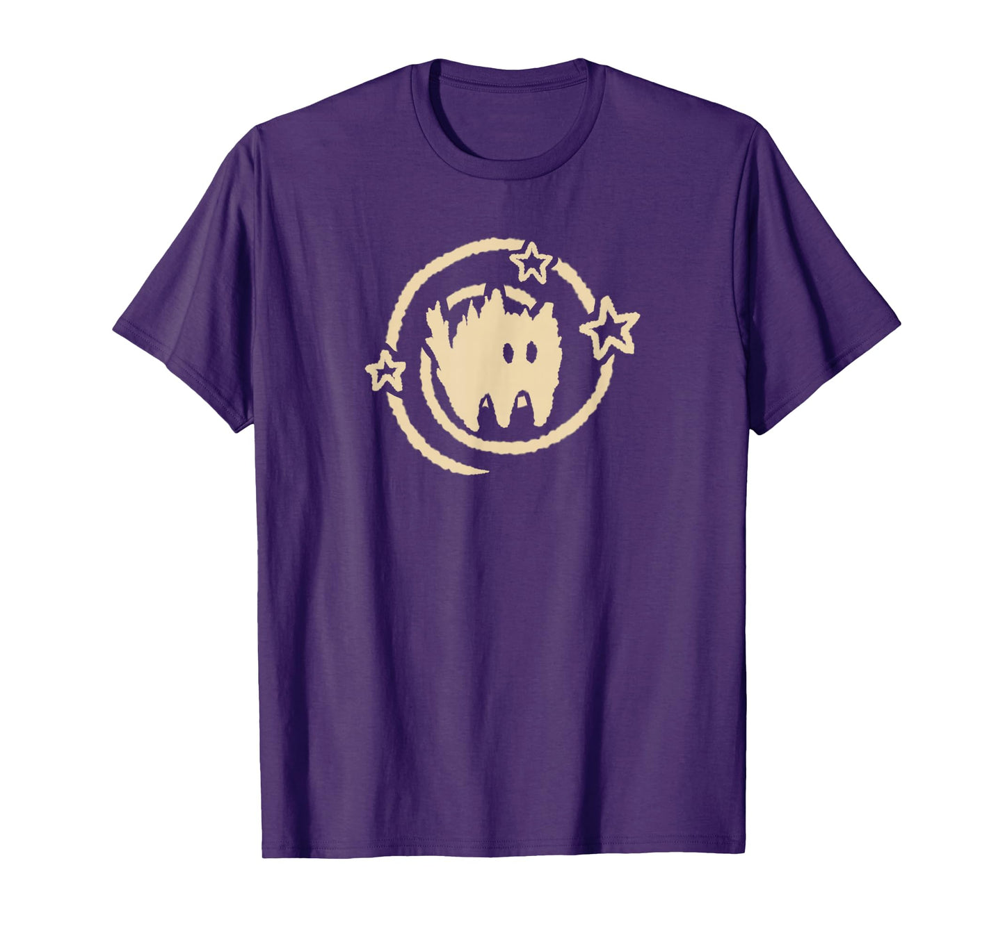 90s Y2K Scary Cat Tomcat Kitten is Scared under Starry Tail T-Shirt
