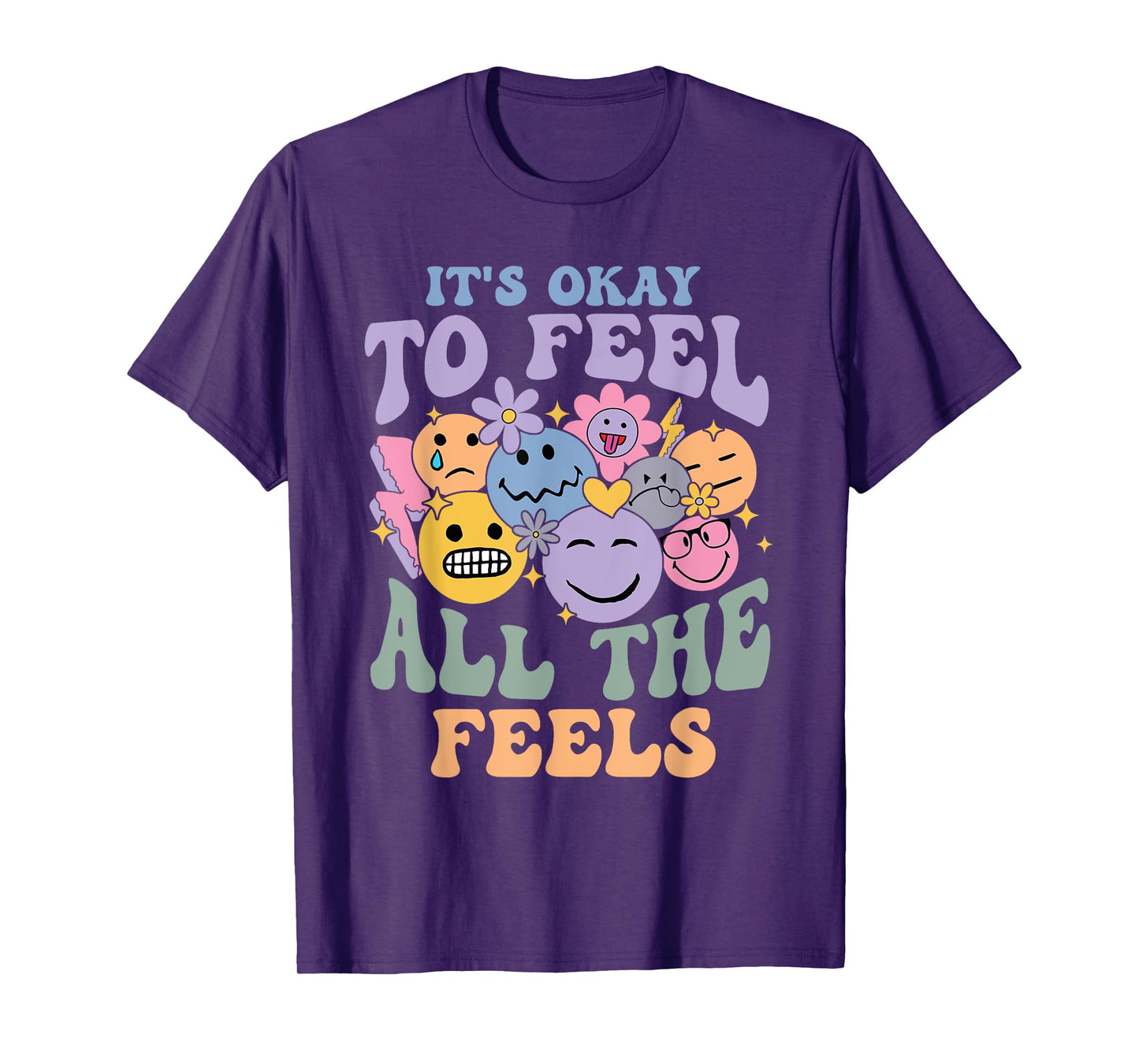 It's Ok To Feel All The Feels Mental Health Matters Kids T-Shirt
