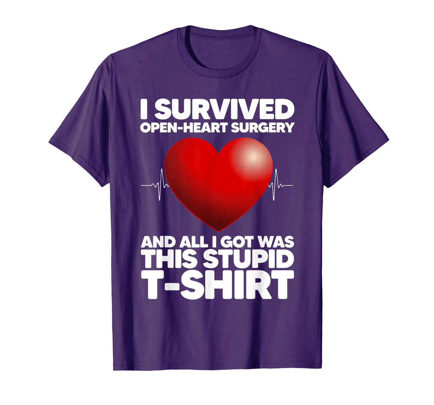 Funny Open Heart Surgery Art For Men Women Heart Transplant T-Shirt