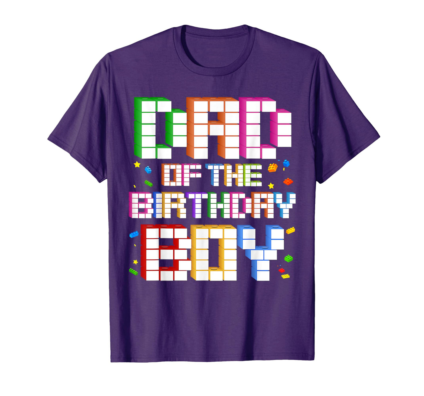 Dad Of The Birthday Boy Family Building Birthday Party T-Shirt